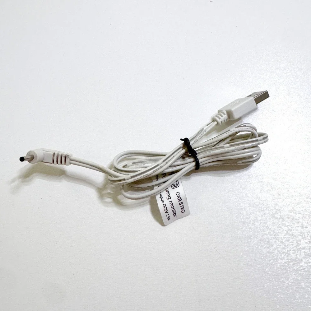 Infant Optics Charging Cable OS White DXR-8 PRO Monitor Power Cord USB-A Barrel